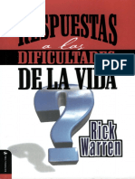 009 Rick Warren Respuestas A Las Dificultades de La Vida (Mejorado) X Eltropical