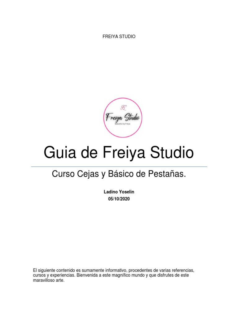 Guia Curso Cejas y Basico de Pestañas | PDF | Ceja