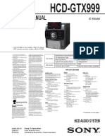 Hcd-gtx999 Sony Diagrama