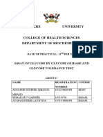Makerere University: Assay of Glucose by Glucose Oxidase and Glucose Tolerance Test