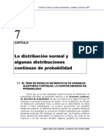 Capitulo 7. La Distribucion Normal y Algunas Distribuciones Continuas de Probabilidad