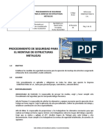 PS-003 - Procedimiento de Seguridad para El Montaje de Estructuras Metalicas