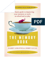 The Memory Book: The Classic Guide To Improving Your Memory at Work, at School and at Play