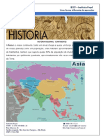 A HISTORIA REGIONAL DOS CONTINENTES