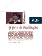 A Arte Da Meditacao Jiddu Krishnamurti