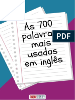 As 700 Palavras Mais Usadas em Inglês (IDS - 2021)