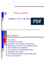 Fuzzy Systems: (Sections 3.4-3.7, pp.192-223)
