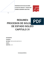 Resumen Capitulo 31 Procesos de Soldadura de Estado Solido-Manufactura