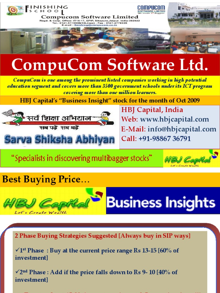 CompuCom Software Ltd: Education Investment Insights | PDF | Public ...