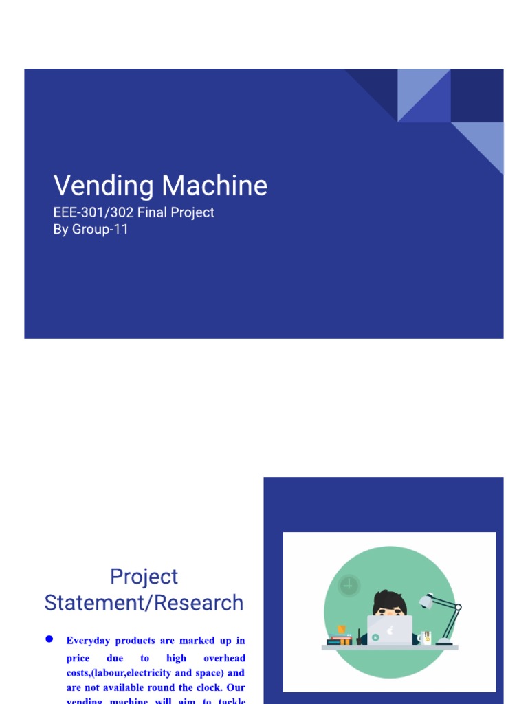 Digital Logic Design Project Vending Machine) | PDF