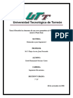 Tarea 2 Describir Los Elementos de Una Curva Paramétrica A) Orientación B) Punto Inicial C) Punto Final.