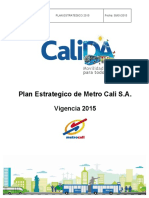 Plan Estrategico Metro Cali 2015