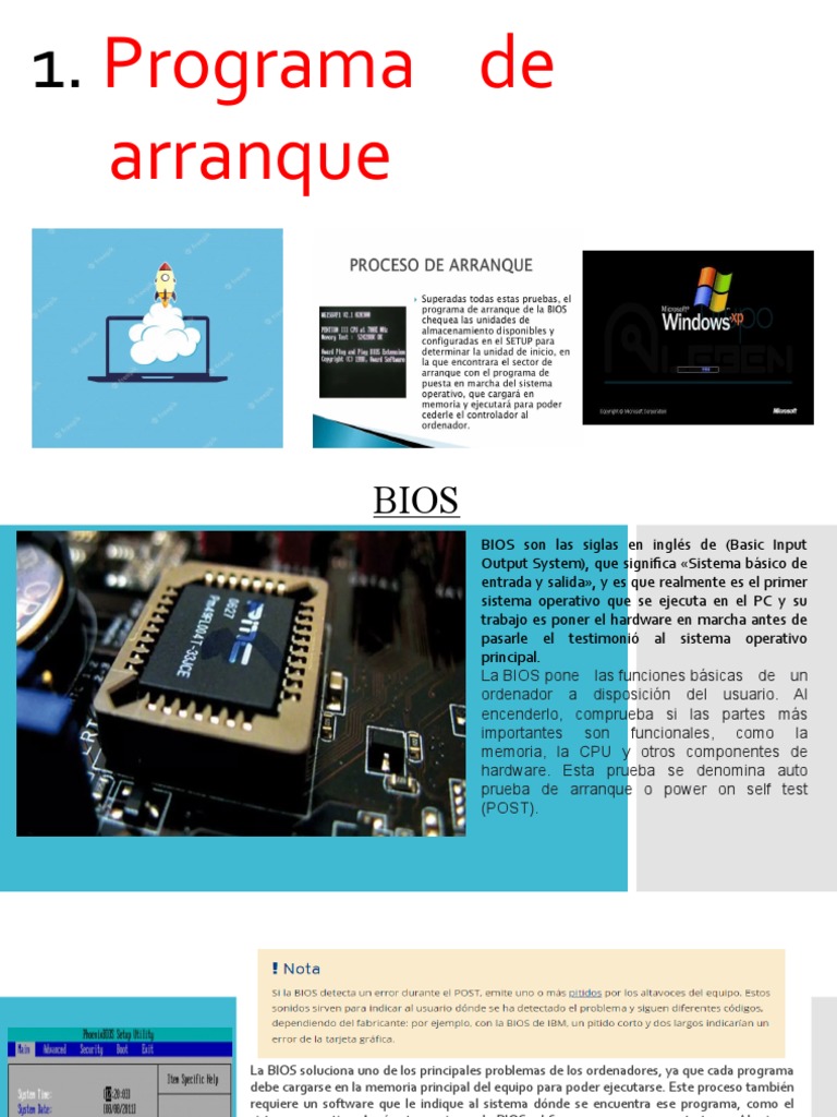 Funciones y Tipos de BIOS en PCs | PDF | Bios | Memoria de sólo lectura
