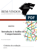 Slide 01 - Introdução À Análise Do Comportamento