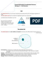 IGCSE Double Award Extended Coordinated Science: Biology 2.1 - Cell Structure