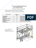 Partes de Un Andamio Modular Multidireccional