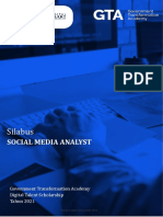 Silabus Social Media Analyst Gta