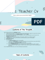 Kiddle Teacher CV
