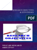 Research Objectives & Hypotheses