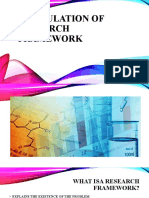 Formulation of Research Framework