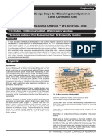 Design Steps For Micro Irrigation System in Canal Command Area Mrs - Seema A.Rathod Mrs - Suvarna D. Shah