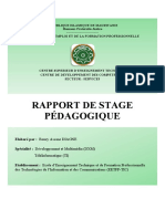 Rapport de Stage Pédagogique Boury