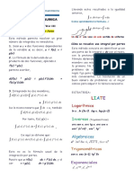 GUIA No.1 CORTE 2 FORMACIÓN MATEMATICA III DE INTEGRACION POR PARTES