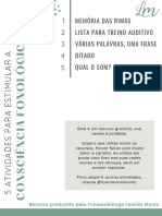 5 atividades para estimular a memória das rimas