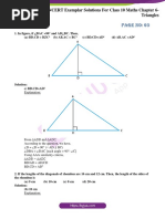 Exercise 6.1 Page No: 60: NCERT Exemplar Solutions For Class 10 Maths Chapter 6-Triangles