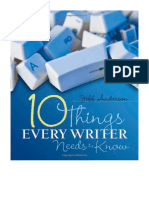 10 Things Every Writer Needs To Know - Jeff Anderson