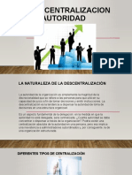 La Descentralizacion de La Autoridad Power Point