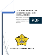 Laporan Pratikum Agroekologi Kompetisi Intra Dan Ekstra Spesies Hanifah Luthfiyah M 2005150010005