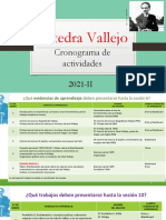 Cronograma de actividades Cátedra Vallejo- 2021- II(1)