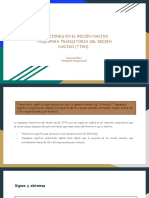 Afecciones en El Recién Nacido Taquipnea Transitoria Del Recien Nacido (TTRN)