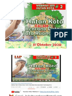 Webinar Seri 2 Hutan Kota: Hutan Kota Dalam Rencana Detail Tata Ruang Kota