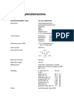 Hexamethylenetetramine: Classification/MAK Value: Not Yet Established