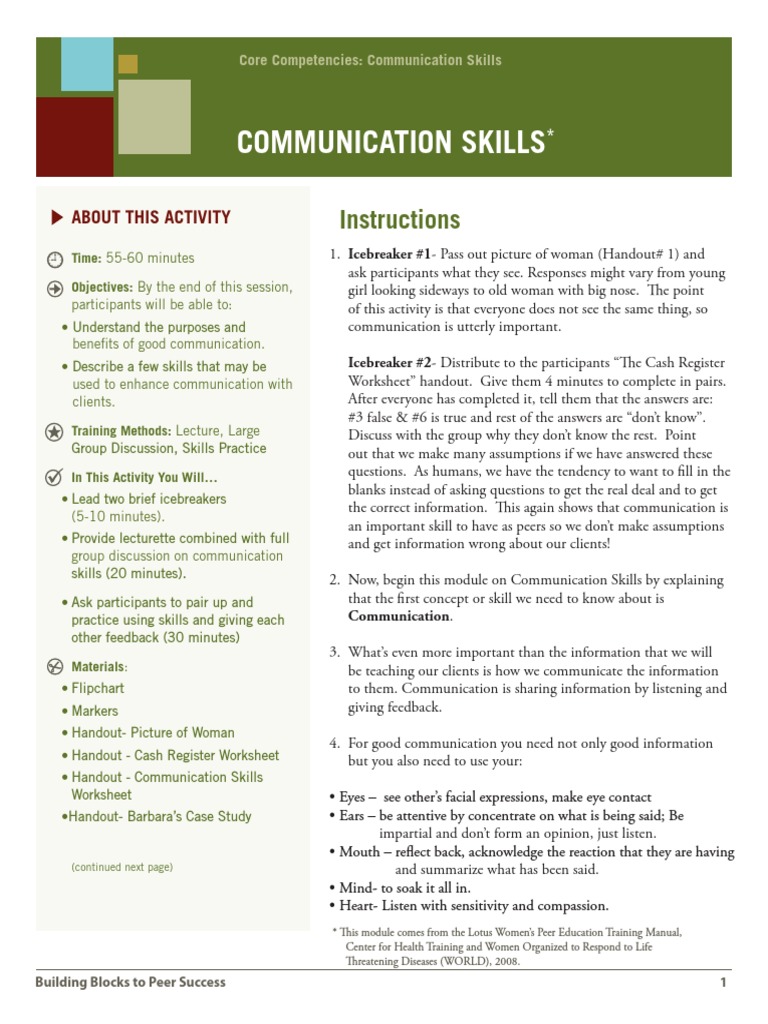Enhancing Nonverbal Communication Skills | PDF | Nonverbal ...