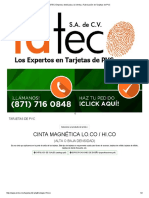 IDTEC Empresa Dedicada A La Venta y Fabricación de Tarjetas de PVC