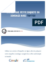 Utiliser Twitter Pour Un Sondage en Ligne