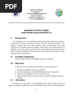 Learning Activity Sheet Electronics and Robotics 10 I.: Schools Division of Zambales