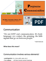 Purposive Communication Models