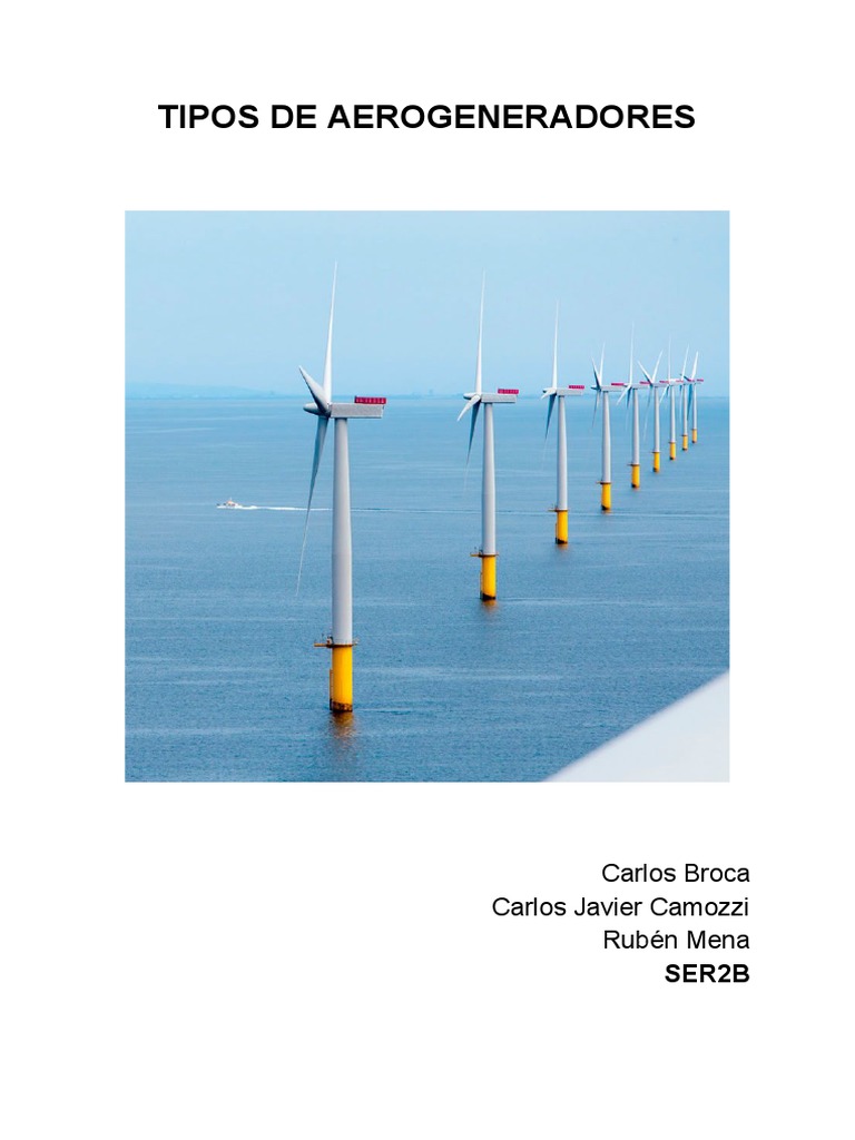Tipos de Aerogeneradores | PDF | Turbina eólica | Generador eléctrico