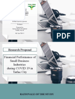 Financial Performance of SMEs in Tarlac City During COVID-19