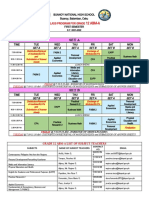 Buanoy National High School Class Program for Grade 12 ABM-A First Semester