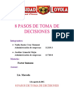 8 Pasos de Toma de Decisiones