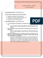 (Independent Activity 3) : Common Household Applications of Separating Techniques 1. 2. 3. 4