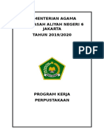 Program Kerja Perpustakaan Madrasah Aliyah Negeri Man 6 Jakarta 2019 2020 PDF Free