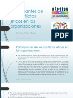 6ta. Sem. Participantes de Los Conflictos Éticos en Las Organizaciones