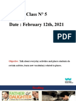 Class #5 Date: February 12th, 2021