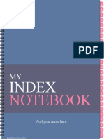 My Index Notebook SlidesMania